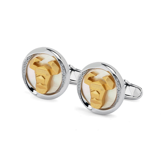 Mobius series Zodiac Ox cufflinks MM2402S