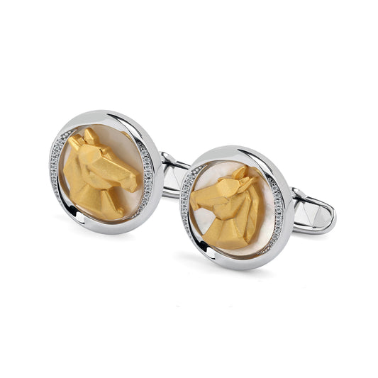 Mobius Series Zodiac Horse Cufflinks MM2406S