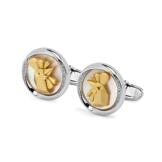 Mobius Series Zodiac Rooster Cufflinks MM2409S