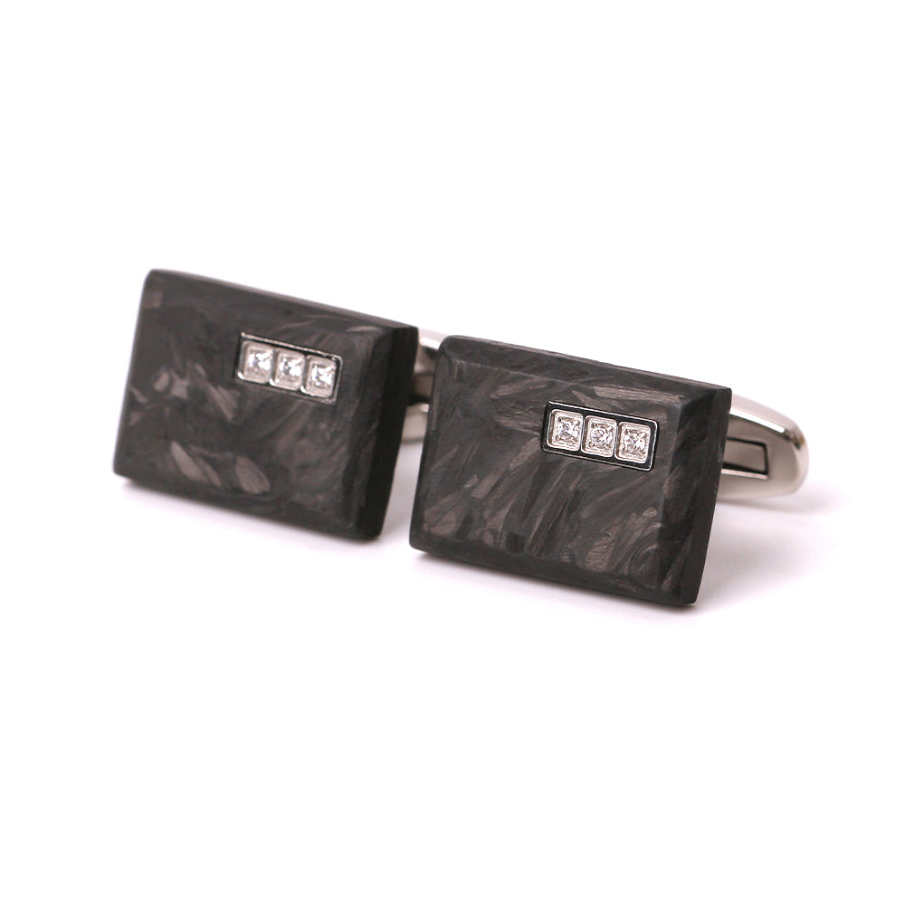 Ebony Series Steel Cufflinks - Models E01, E02, E03. Elevate Your Style!