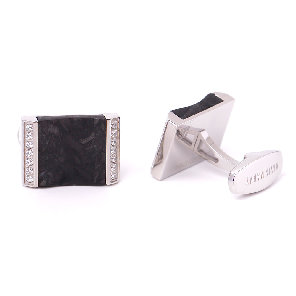 Ebony Series Steel Cufflinks - Models E01, E02, E03. Elevate Your Style!