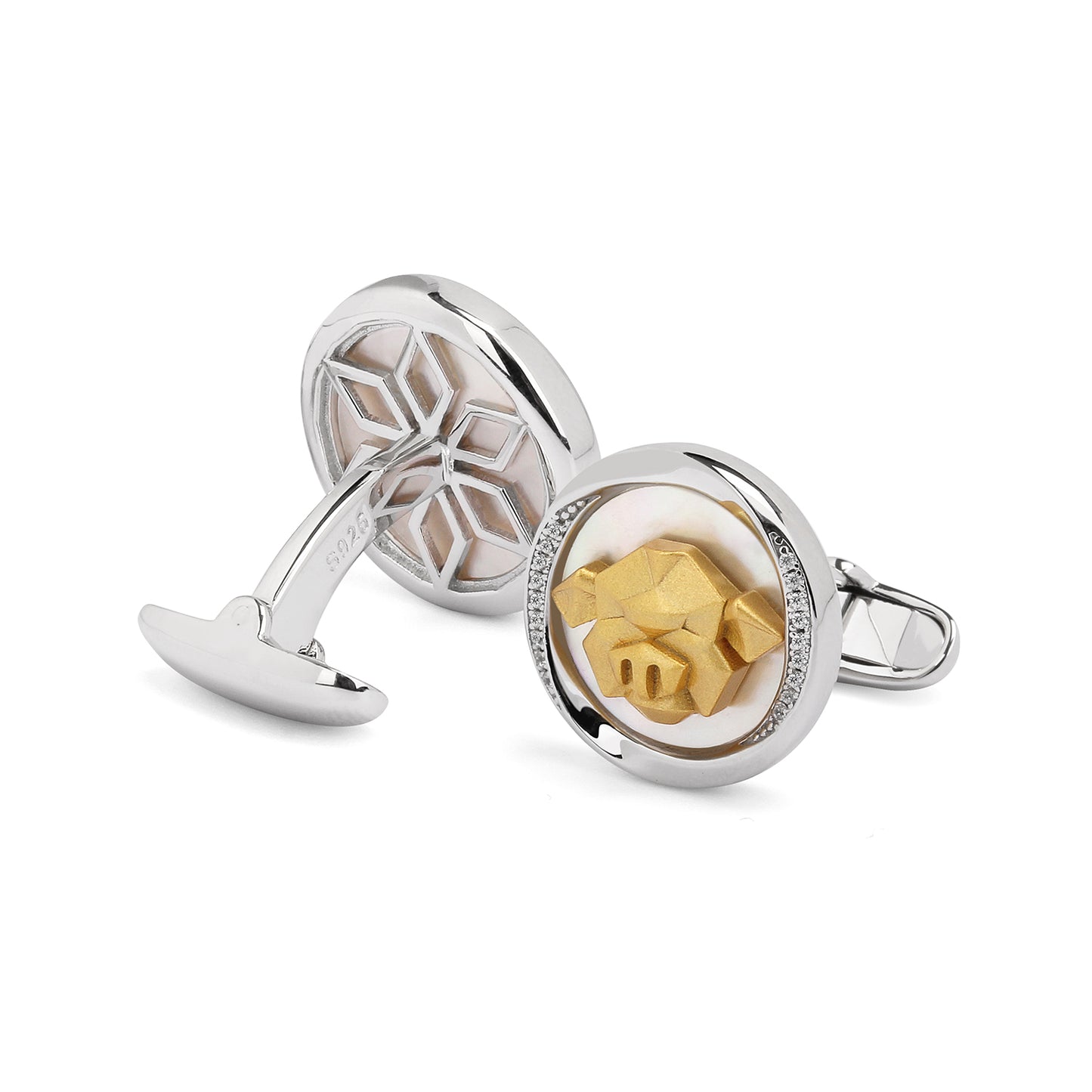 Mobius Series Zodiac Pig Cufflinks MM2411S