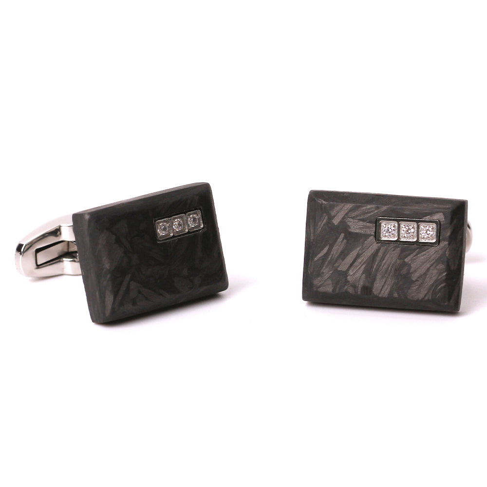 Ebony Series Steel Cufflinks - Models E01, E02, E03. Elevate Your Style!