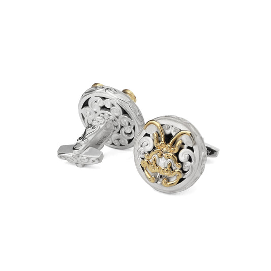 Bogu Pattern Series Mao Rabbit Cufflinks Twelve Zodiac Signs MM2317S