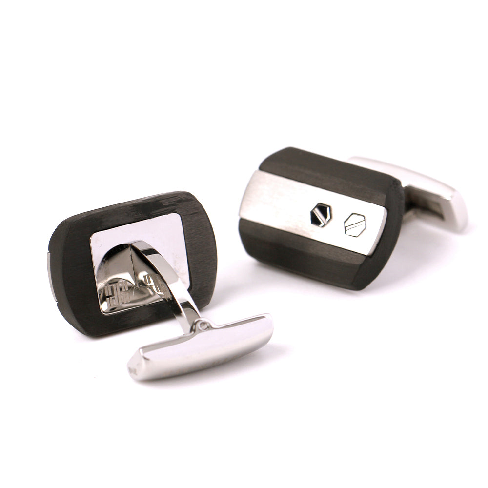 Ebony Series Steel Cufflinks - Models E01, E02, E03. Elevate Your Style!