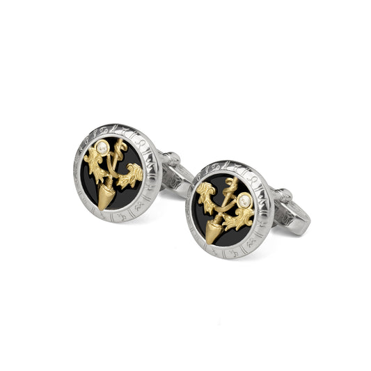 Astrology Sagittarius twelve constellations series 925 silver cufflinks MM2305S