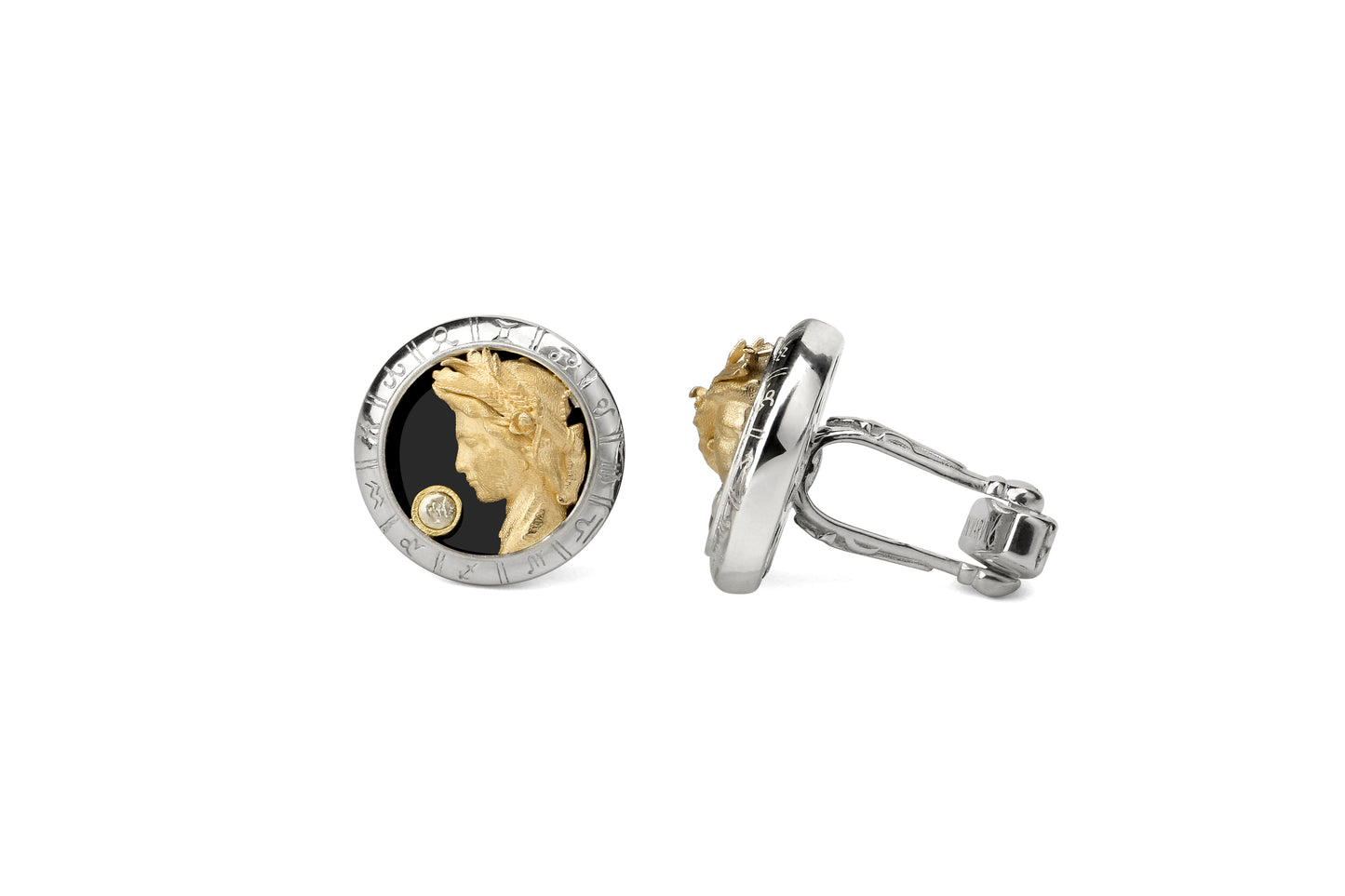 Astrology Virgo constellations series 925 silver cufflinks MM2312S