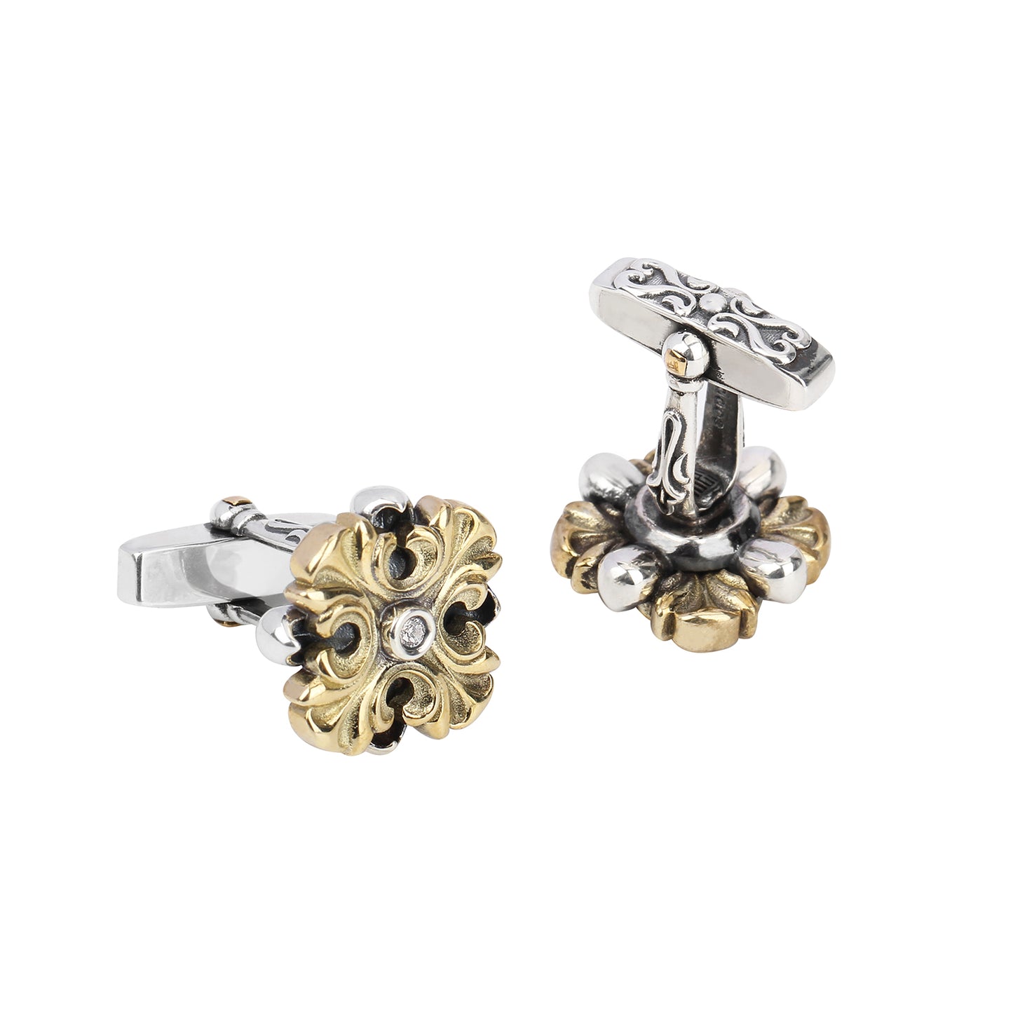 925 silver series four-leaf flower cufflinks MM2205S