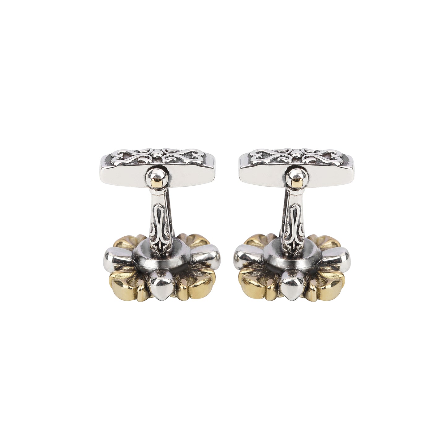 925 silver series four-leaf flower cufflinks MM2205S