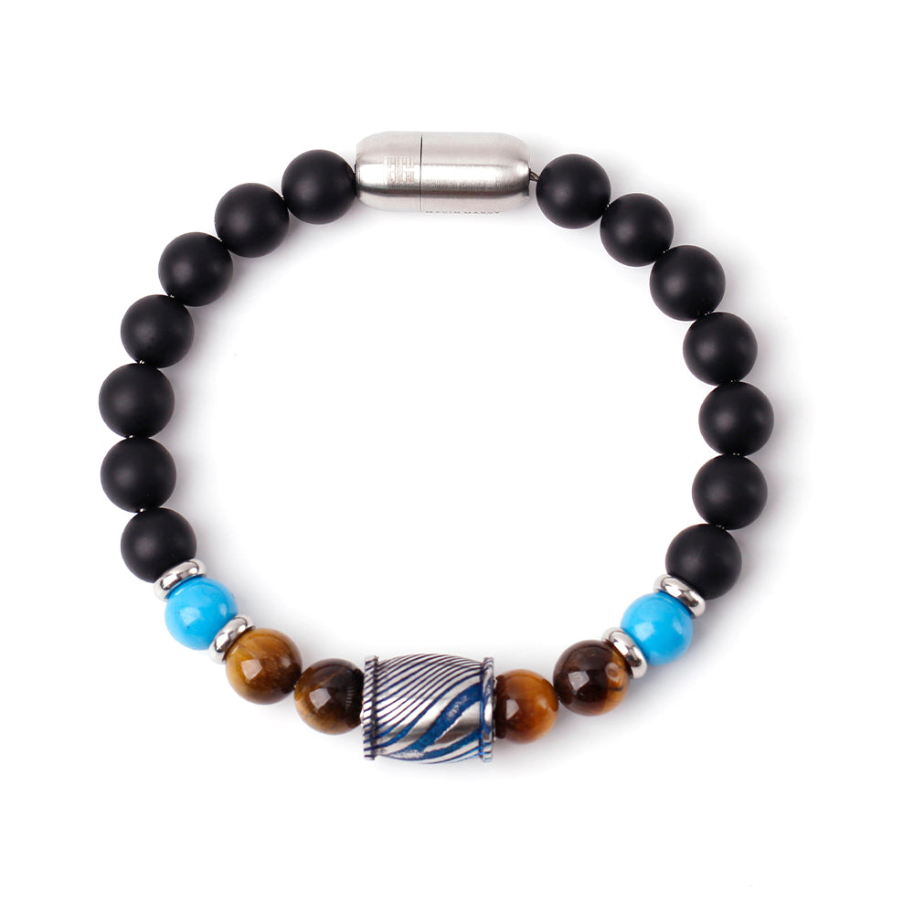 Tiger's Eye with Titanium Steel Bracelet